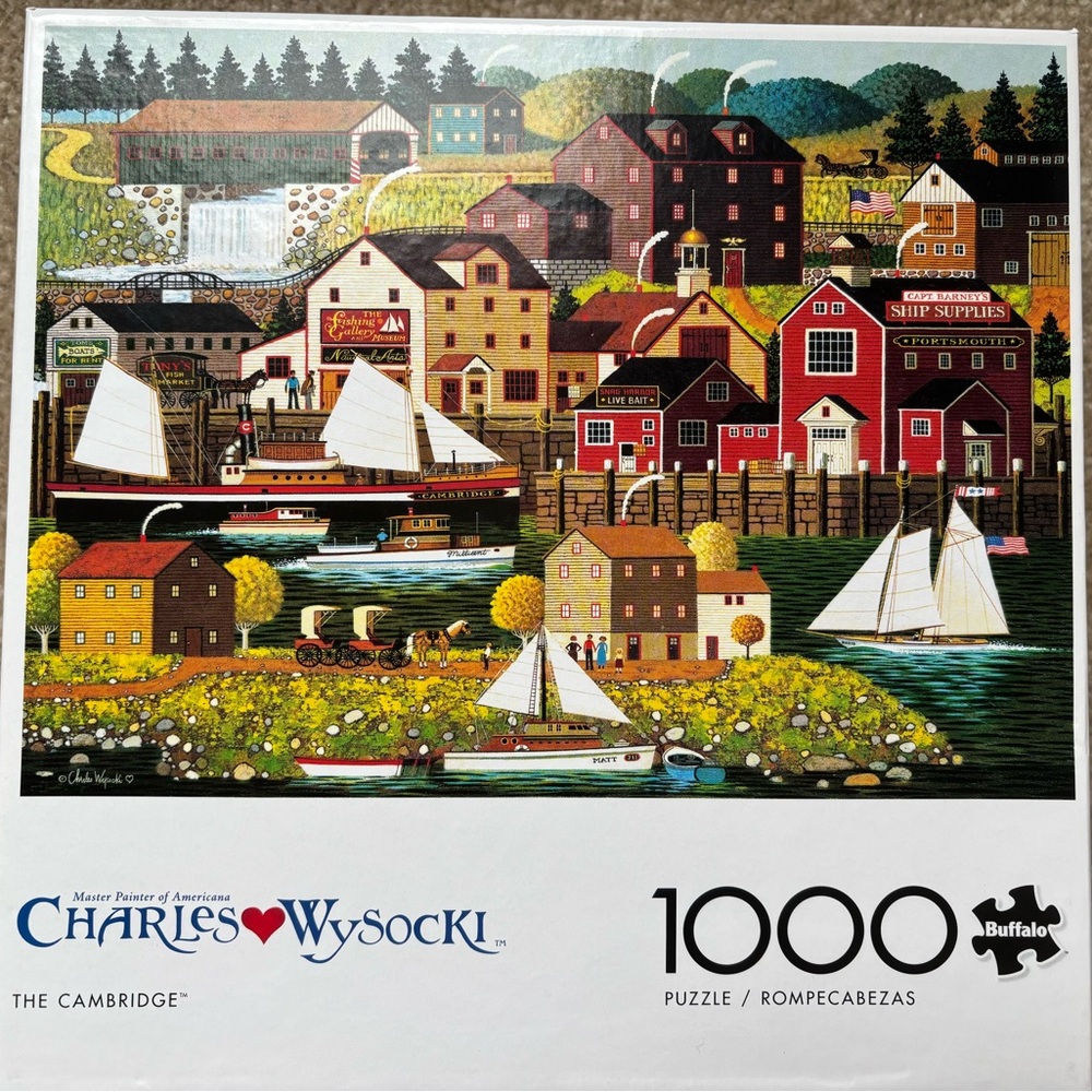 COPY - Four 1,000 piece puzzles (all pieces are included) - Picture 2 of 5